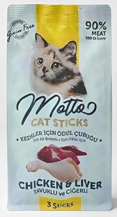 Motto - Cat Sticks - 5 gm - 3 Pcs - Chicken & Liver