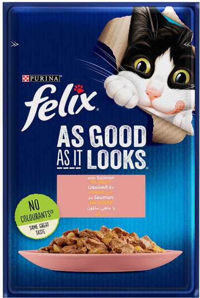 Purina - Felix - For Adult Cats - Pouch 85 gm - With Salmon