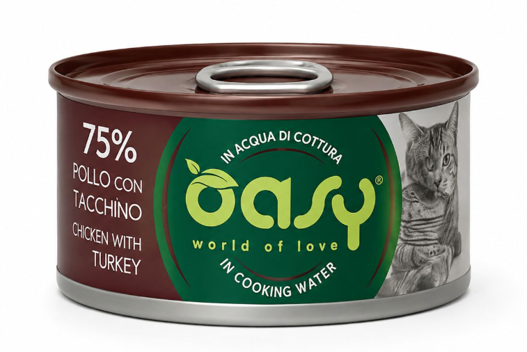 Oasy Wet Cat Mor Love Chicken With Turkey tin 70 gr