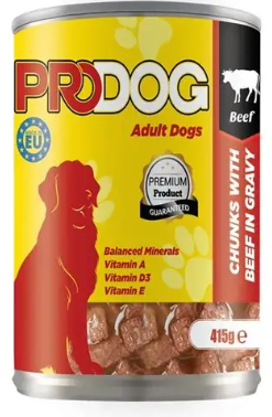 Prodog - Can 415 gm - Adult Dog - Beef