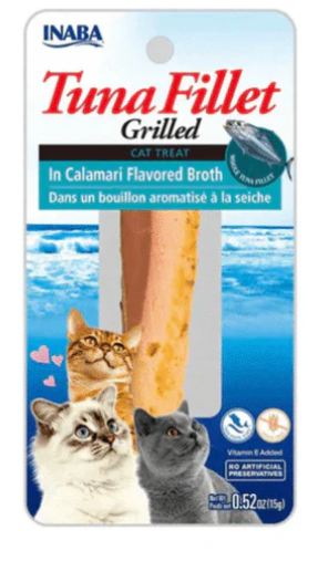 Inaba - Cat Treats - Tuna Fillet - 15 gm - Calamari