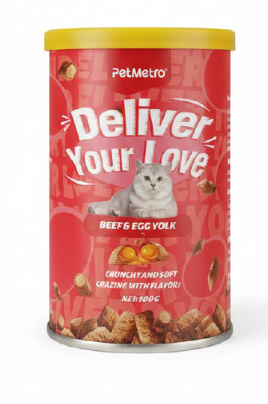 PetMetro - Cat Treat - Clinder 100 gm - Beef & Egg Yolk