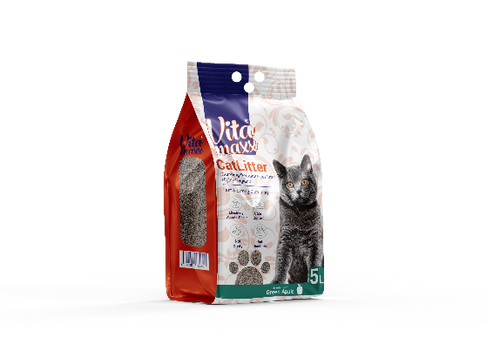 Cat litter Vita maxx CAT Brown Sand Clumping 5 L Green Apple