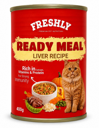 Meal Can Food For Cat Liver With Veg & Soup 400 GM