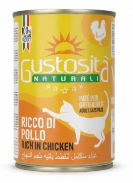 Gustosita - Can 400 gm - For Adult Cats - Chicken