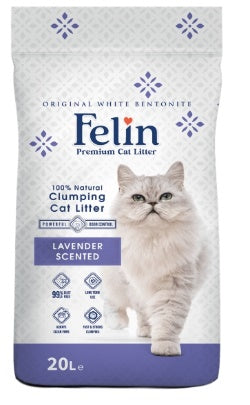 Cat litter Felin CAT White Cat Litter Lavender 20 L