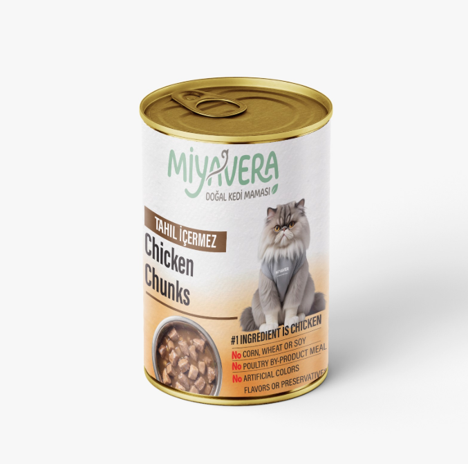 Miyavera Chunks Can Food For Adult Cat Chicken 400 GM