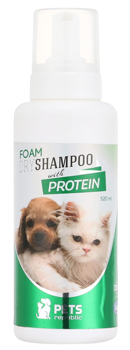 Pets republic Dry Foam Shampoo Protein 520ml