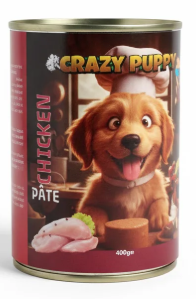 Wet Food Crazy Cat dog  Crazy Puppy Can Food Pate Chicken 400 