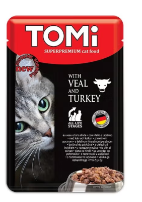 Tomi - Cat Food - For Adult - Pouch 100 gm - Turkey