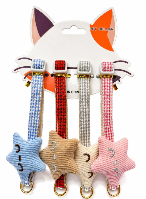 كارت طوق 4 قطع بفيونكه Sandy Pet - كود ( MM12-271 )
