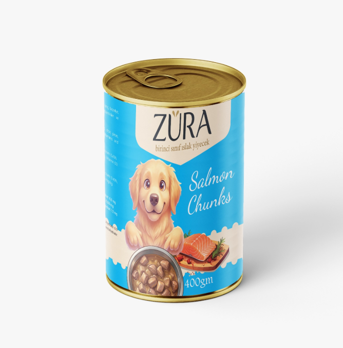Zura Chunks Can Food For Adult Dog salmon 400 GM
