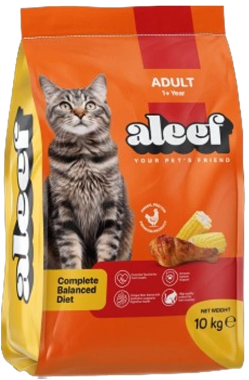 Aleef - Dry Food - For Adult Cats - 10 kg - Animal Proten