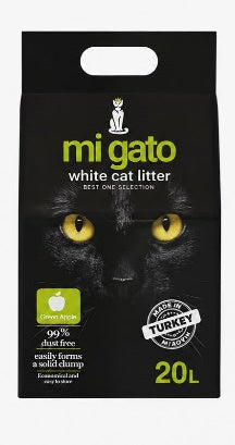 Cat litter Mi gato CAT White cat litter apple 20 L