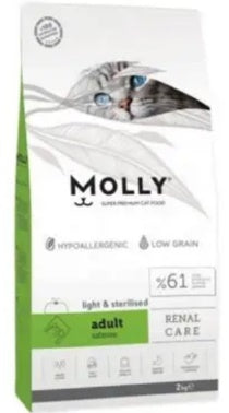 MOLLY - Dry Food - For Adult Cats - 2 kg - Salmon