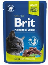 Brit - Premium - Cats Food - Pouch 100 gm - Sterilized - Lamb