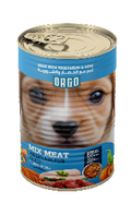 Wet Food orgo dog  Orgo Can Food For Puppy Mix Meat With Veg & Soup 400 GM - 6 PCS / Packet
