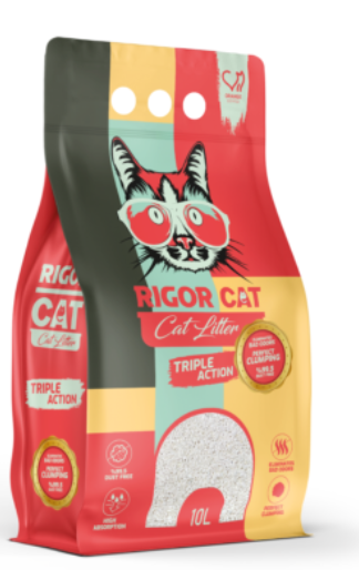 Cat litter Rigor CAT White Cat Litter Orange Lime Sticker 10 L