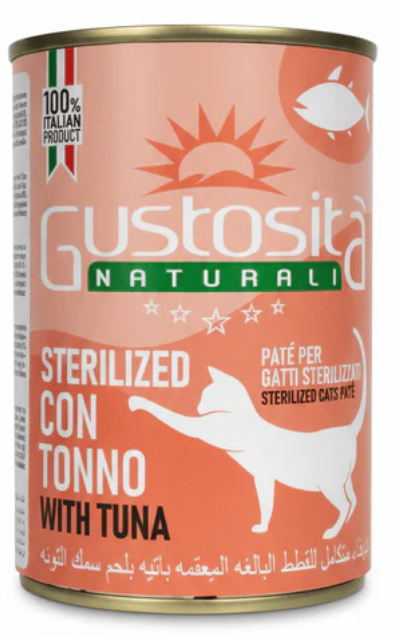 Gustosita - Can 400 gm - For Cats - Sterilized - Tuna