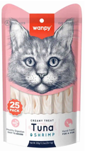 Wanpy - Cat Creamy Treat - 14 gm - 25 Pcs - Tuna&shrimp