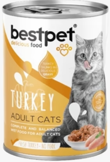 Bestpet - Can 400 gm - Adult Cats - Turkey