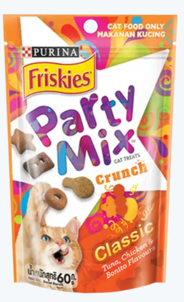 Purina - Friskies - Party Mix - 60 gm - Tuna & Chicken