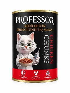 Professor Chunks Can Food For Adult Cat - Chichen 400 GM 