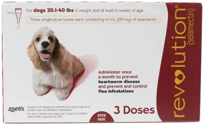 Zoetis - Revolution Puppy - Protection Against Fleas - 3 Doses