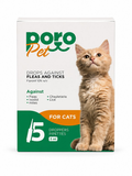 Poro Pet - Drops Against - Fleas And Ticks - 5 Amp - 3 ml - For Cats