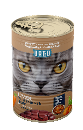 Wet Food orgo cat  Orgo Can Food For Cat Liver With Veg & Soup 400 GM 