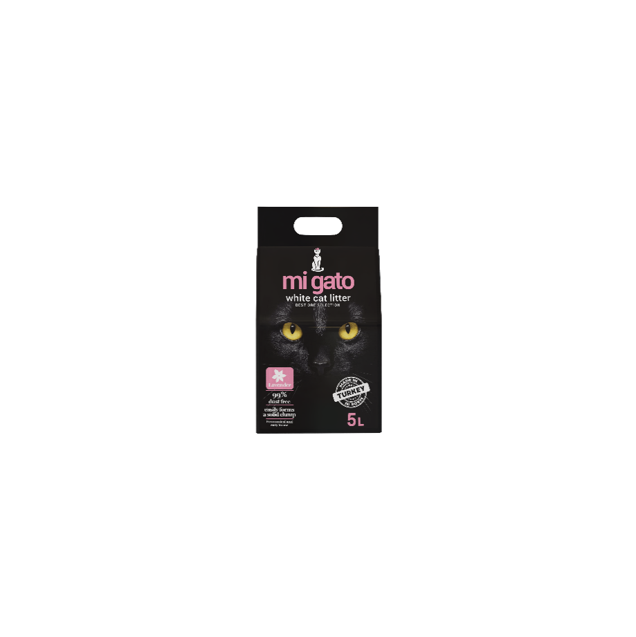 Cat litter Mi gato CAT White cat litter Lavender 5 L