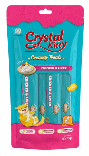 Crystal Kitty - Cat Treats - Crab - 4 Pcs