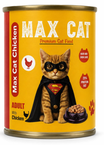 Max Wet Food Chicken Cat 400g Pate