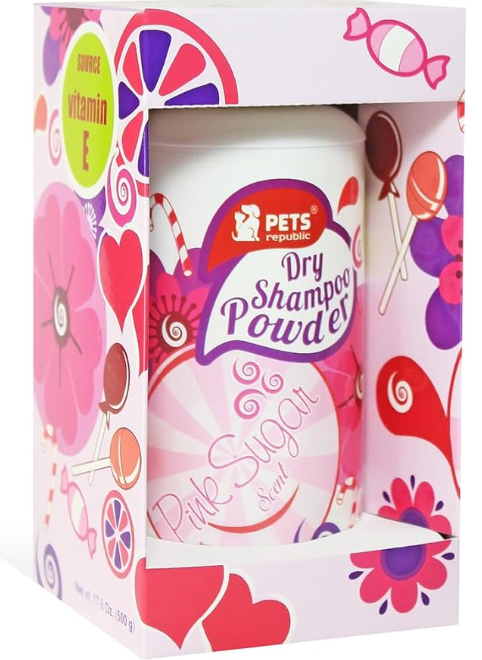 Pets Republic - Dry Shampoo - 500 gm - Pink Sugar Scent