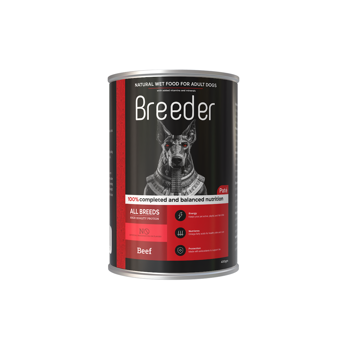 Wet Food Breeder dog  Can Food Adult Beef 400 gm 