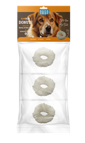 treats orgo DOG RAWHIDE DONUTS Dental & Oral Care - 3 pce - S