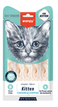 Wanpy - Cat Treat - Cream Treat - kitten- Pouch 70 gm - With Chicken&codfish