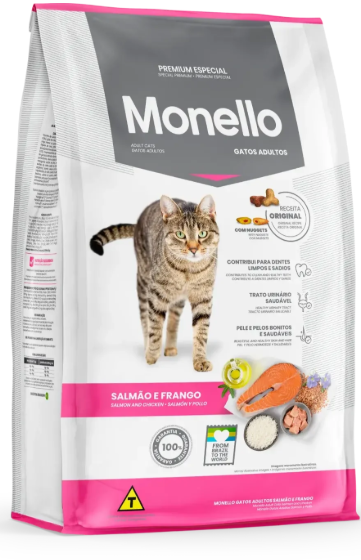 Monello - Dry Food - For Adult Cats - 15 kg - Salmon & Chicken