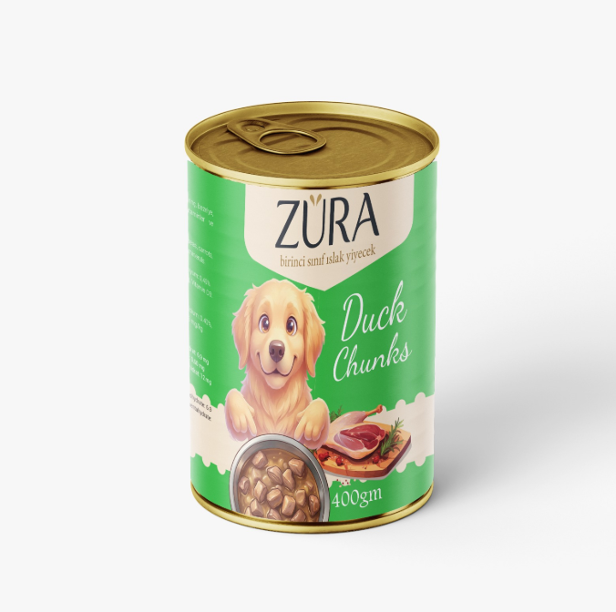 Zura Chunks Can Food For Adult Dog Duck 400 GM