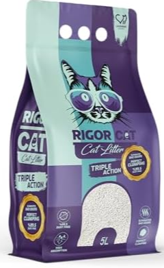 Cat litter Rigor CAT White Cat Litter Lavender 5 L