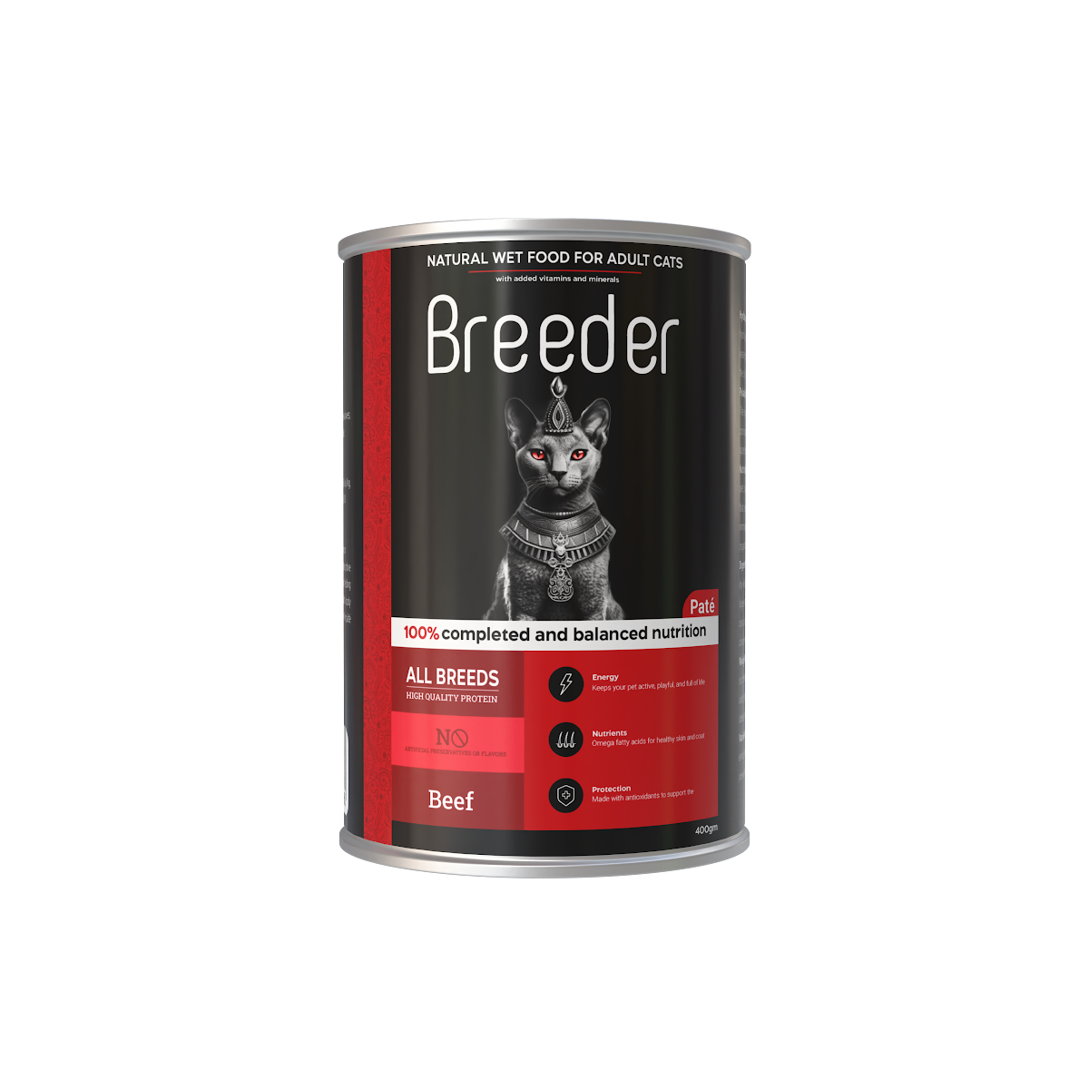 Wet Food Breeder cat  Can Food Adult Beef 400 gm 