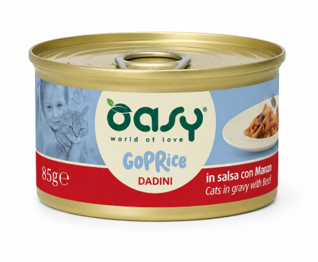 Oasy Wet Cat Caprice Cuts In gravy With Beef 85 gr