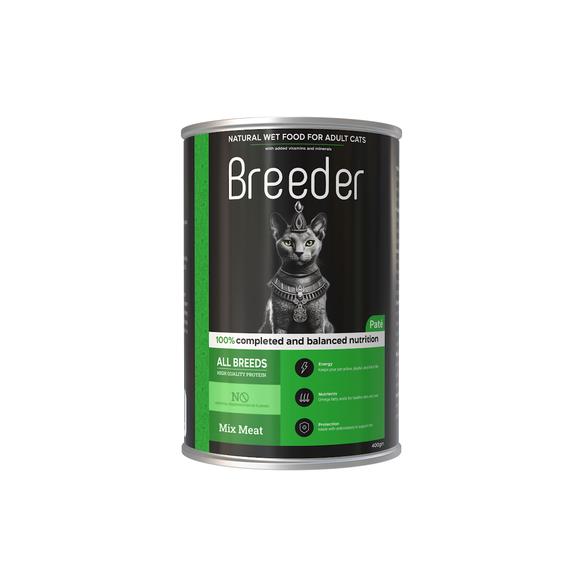 Wet Food Breeder cat  Can Food Adult Mix Meat 400 gm 