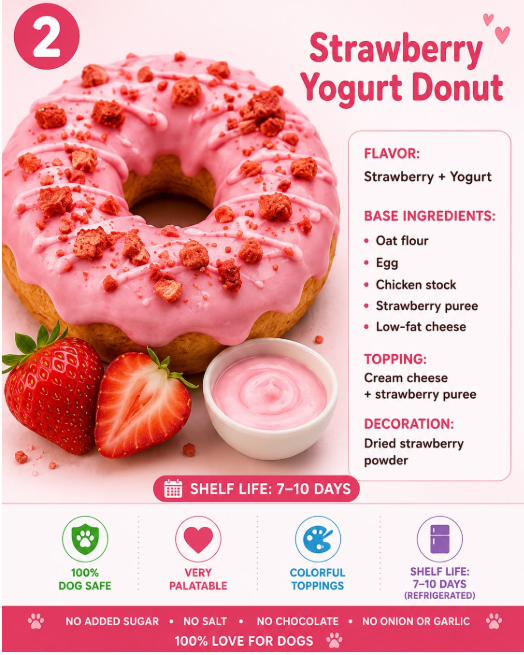 Strawberry Yogurt Donut
