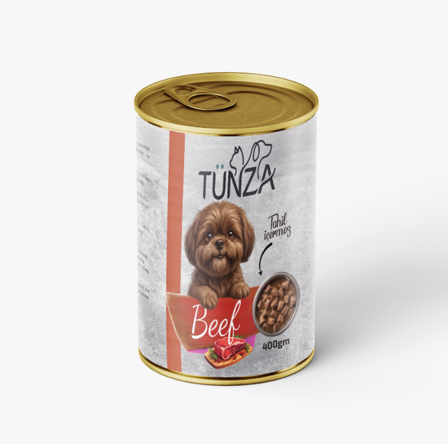 Tunza Chunks Can Food For Adult Dog Beef 400 GM