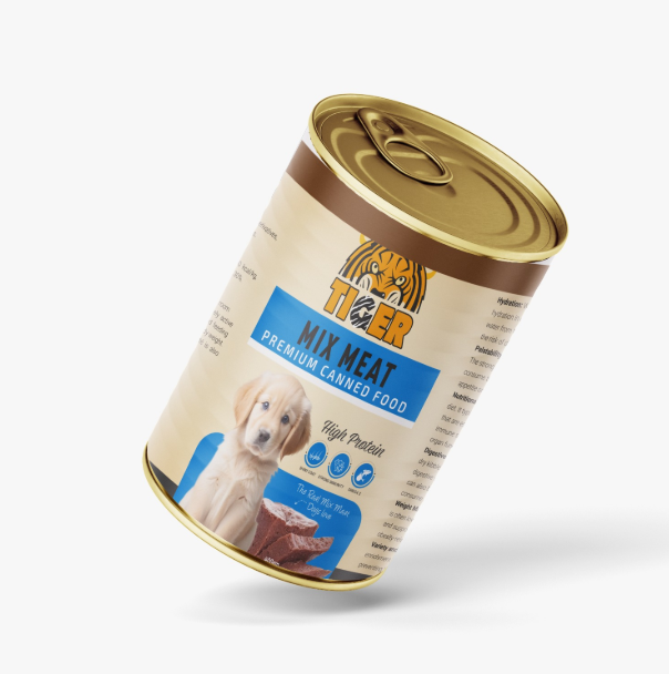 Wet Food Tiger dog  can food Mix meat 400 gm