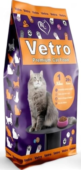 Vetro - Dry Food - For Adult Cats - 1 kg - Protein 26%