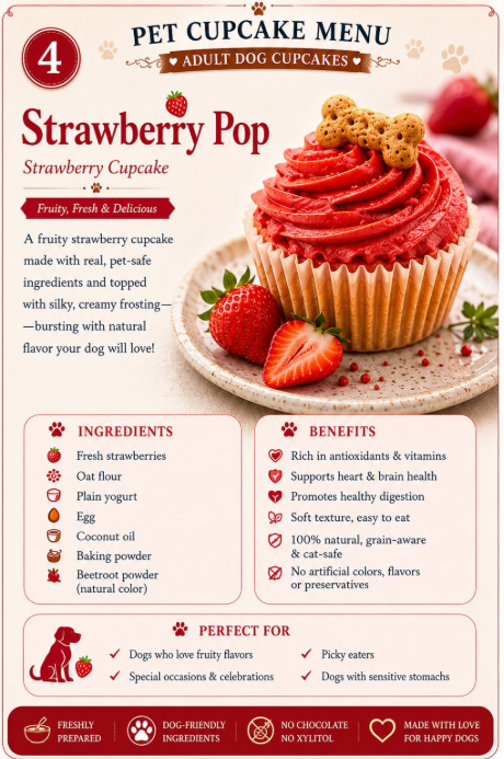Strawberry Pop Strawberry Cupcake