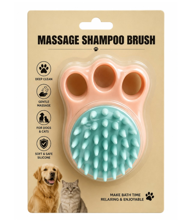 Massage Shampoo Brush - ( MM-12-358 )+F145