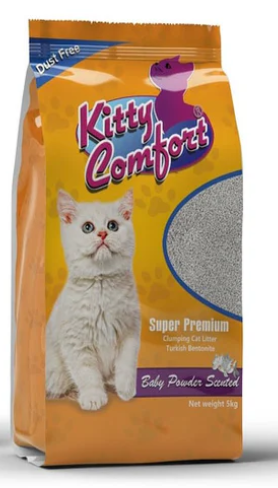 Cat litter kitty comfort CAT White Cat Litter clumping 5 kg